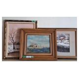 Three Framed Paintings - Paul Shaughnessy,