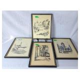 Artist Sketches From Nova Scotia & Quebec