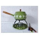 Vintage Fondue Pot w/Forks