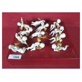 The Heralding Angels Hanging Porcelain Ornaments