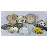 Assortment of Vintage Plates & Vintage Hotplate