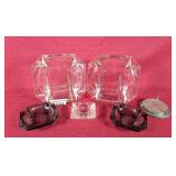 Assortment of Glass Ashtrays & Coasters