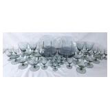 Smoke Glass Dessert Cups, Plates, Goblets &