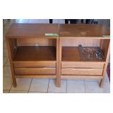 Mid Century Nightstands - 19.5"Wx12"Dx25.5"H