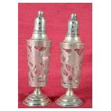 Sterling Silver 925 Salt & Pepper Shaker Set -