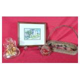 Barbara Greene Watercolour, Basket, Glass