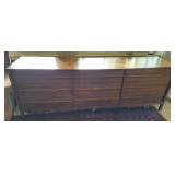 Vintage Mid Century Dresser - 19"Dx28"Hx80.5"L
