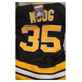 Autographed Andy Moog Boston Bruins Jersey with