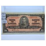 1937 Canada Two Dollar Bill