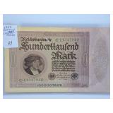 Uncirculated 1923 Germany One Hundred Thousand
