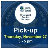 Pickup Thursday, November 27, 2025, at 3-5 pm