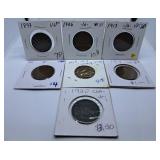 1897, 1906, 1913, 1915, 1918 and 1920 Canada