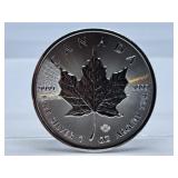 2021 9999 Fine Silver 1 oz Canada Five Dollar
