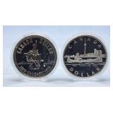 1975 Calgary and 1984 Toronto Canada One Dollar