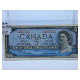 1954 Canada Five Dollar Bill