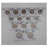 14 Uncirculated Canada 50 Cent Pieces