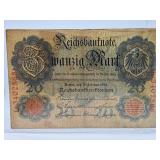 1914 Germany Twenty Mark Bill