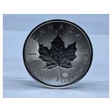 2021 9999 Fine Silver 1 oz Canada Five Dollar