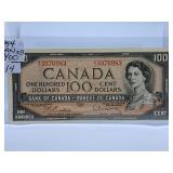 1954 Canada One Hundred Dollar Bill with Nice