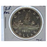 Brilliant Uncirculated 1953 Canada One Dollar