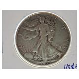 Very Fine 1944 U.S.A. Half-Dollar Coin
