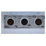 1911 with Great Detail, Uncirculated 1912 and