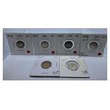 1918, 1919, 1928, 1930, 1942 and 1965 Canada