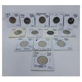 13 Canada Quarters Starting with the Year 1969.