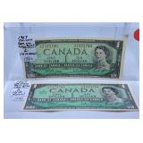 Choice Uncirculated Two in a Row 1967 Canada One