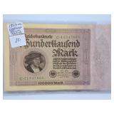 1923 Germany Ten Thousand Mark Bill