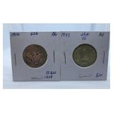 1904 and 1947 U.S.A. Quarters
