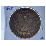 About Uncirculated 1921 U.S.A. One Dollar Coin