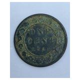 About Uncirculated 1859 Canada Large Cent