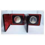 Pair of 1976 "Library of Parliament" Canada One