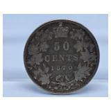 1870 Canada 50 Cent Piece