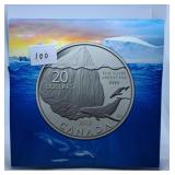 2013 "Iceberg" Canada .9999 Fine Silver Twenty