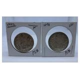 1942 and 1951 Canada 50 Cent Pieces