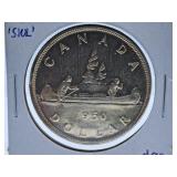 Mint State 1950 Canada One Dollar Coin