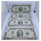 Four in a Row Choice Uncirculated 1976 U.S.A. Two