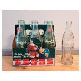 Coca Cola Six Pack Commemorative Bottles & Clear