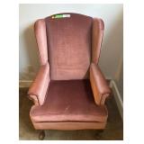 Vintage red reading chair