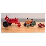 Vintage Plastic Tractor, Dinky Toys Diecast