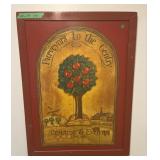 Wooden Plaque "Purveyors to the Gentry" ï¿½Crab