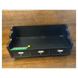 Miniature bookshelf with 3 drawers