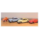 Tin Volkswagon Cars, Plastic CH Beetle, & Plastic
