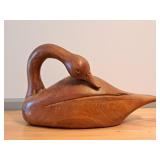 Beautiful Carved Wood Goose
