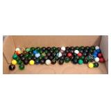 Collection of Glass & Plastic Marbles