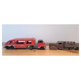 Vintage Asahi Toy Car Hauler & Wyandotte Pressed