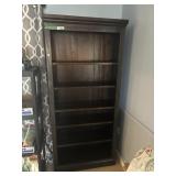 6 shelf solid wood bookshelf