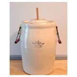 Vintage Crock Butter Churn. 14.5" High